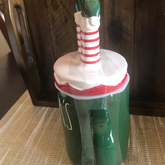 Rae Dunn SANTA’S ELF MUG WITH TOPPER - Picture 2 of 4